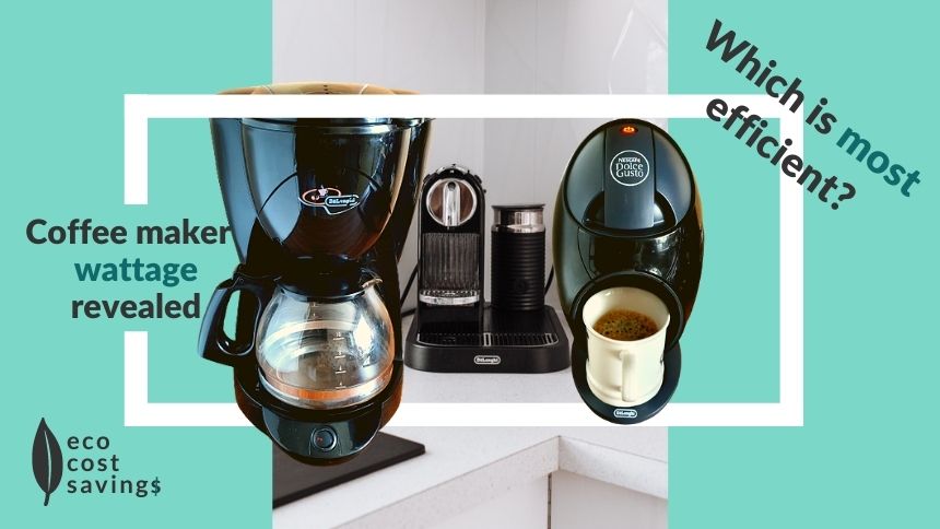 Coffee maker wattage comparison